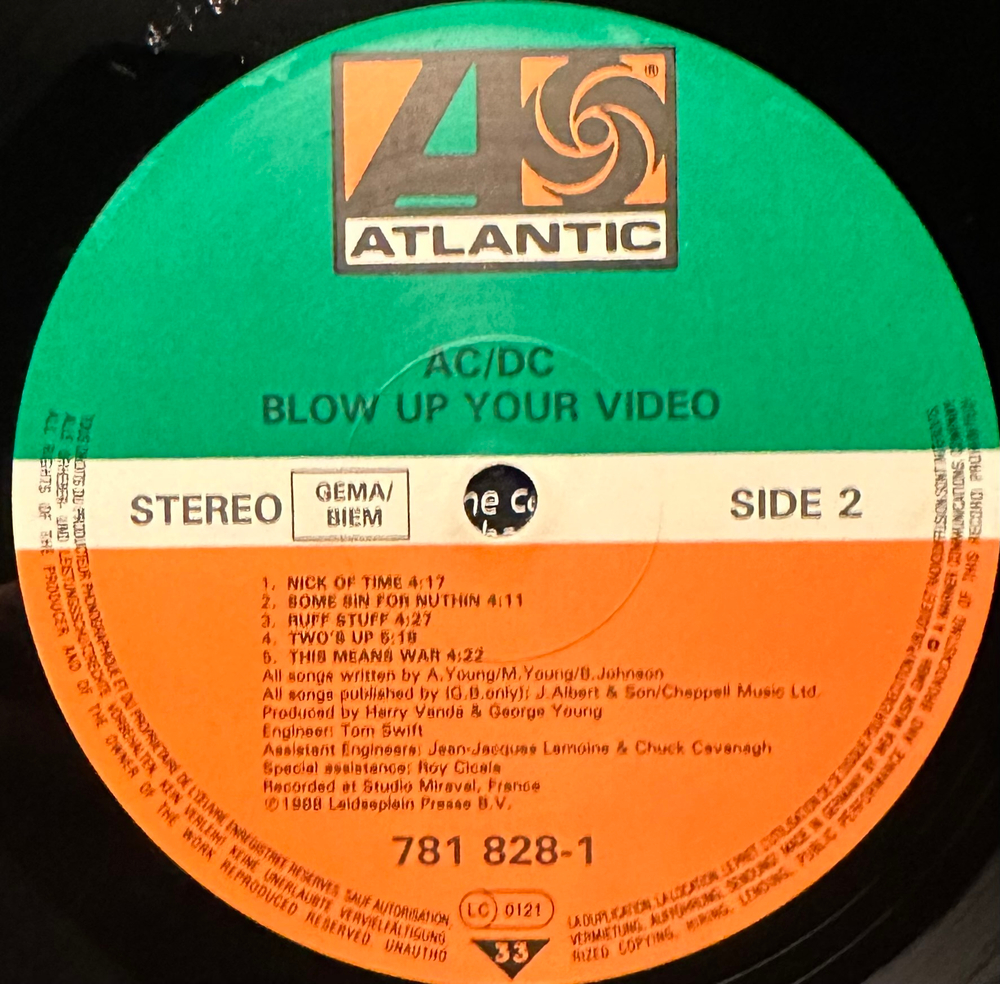 AC/DC - Blow Up Your Video (Германия 1990г.)
