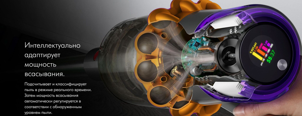 Вертикальный беспроводной пылесос Dyson V15s Detect Submarine EU