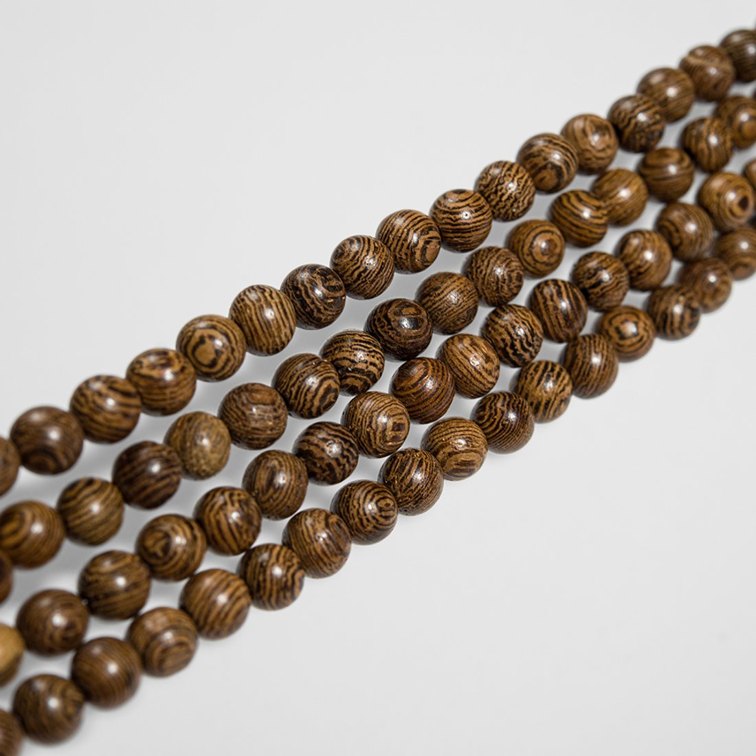 Бусины из дерева венге, шар, 6,3мм