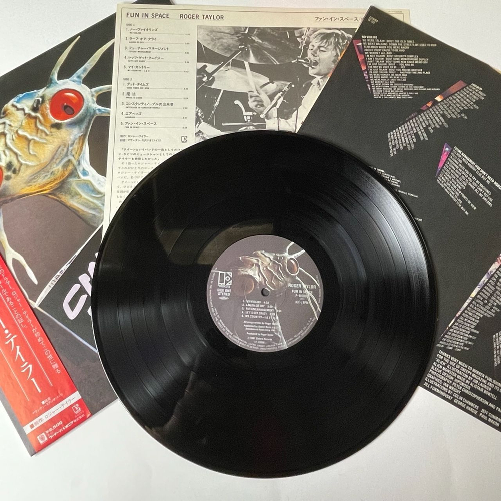 Винтажная виниловая пластинка LP Roger Taylor Fun In Space (Japan 1981) (Obi) Laugh Or Cry