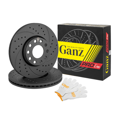 Диск тормозной передний перфорированный PRO-Line с покрытием (компл.2 шт) VW SKODA 9605 GANZ GIJ06126S