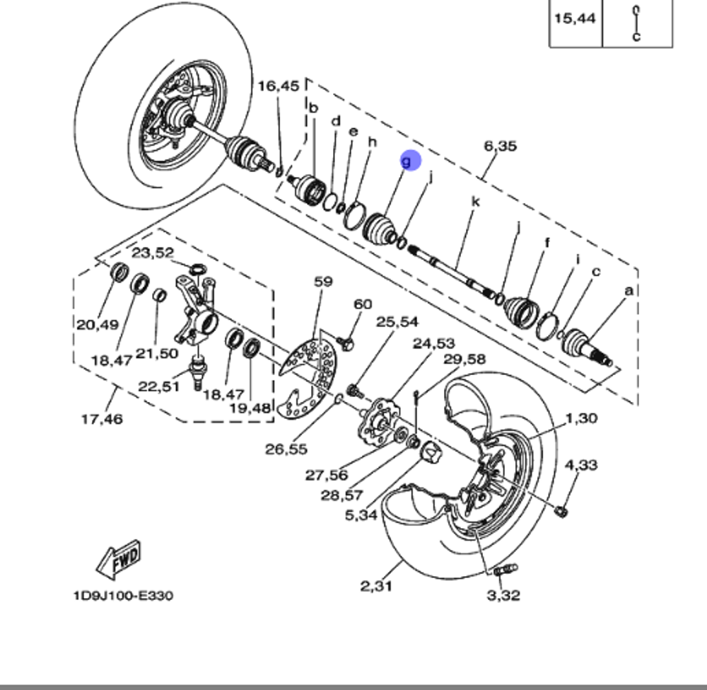 Пыльник шруса 5KM2510H1000