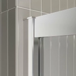 Душевой уголок BelBagno LUCE-AH-2 120х90 стекло прозрачное/профиль хром