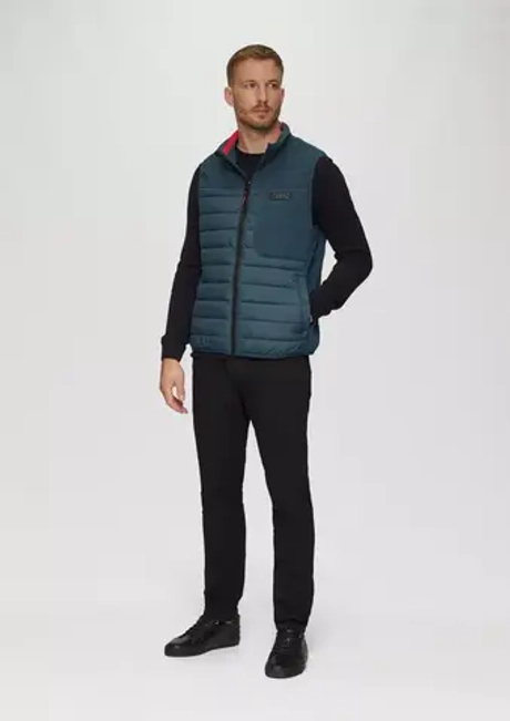 Жилет из смеси тканей с контрастными деталями s.Oliver