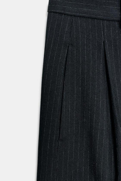 ZARA ШОРТЫ В ПОЛОСКУ С ЗАЩИПАМИ — ZW COLLECTION, ПОЛОСКИ