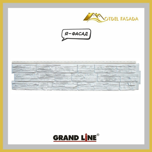 Панель фасадная GL  Я-фасад  Крымский сланец Серебро 0,46м2