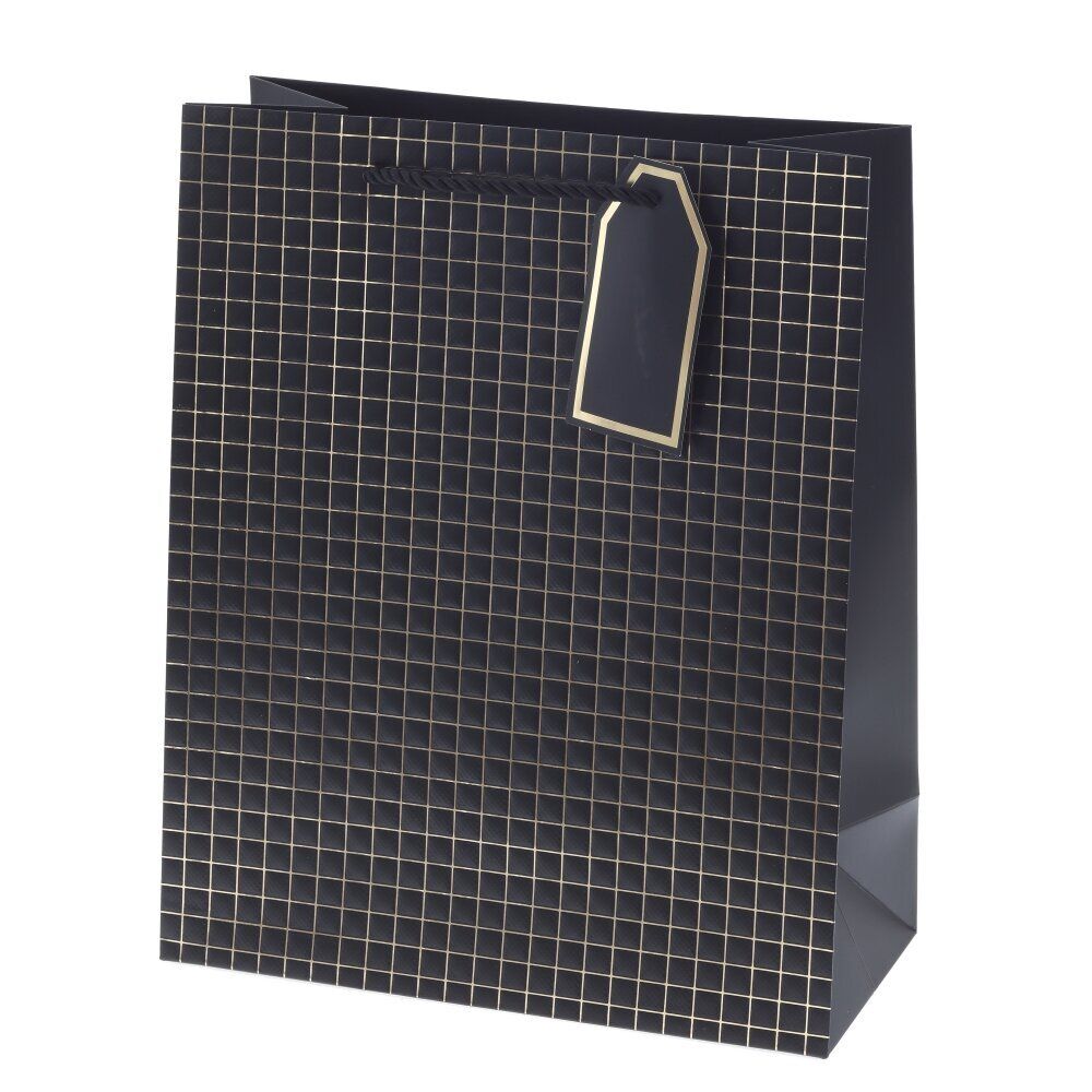 GAEM Пакет подарочный M (бумага 210г/м2, блок 12шт), L26 W12 H32 см, 14в.