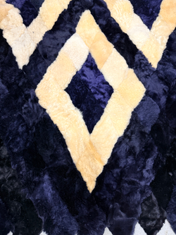 Меховой Коврик прикроватный накидка на кресло из овчины