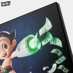 Картина для интерьера Астробой / Astro Boy на холсте, персонажи мультфильма, холст с печатью на подрамнике, на стену, Постер Плакат