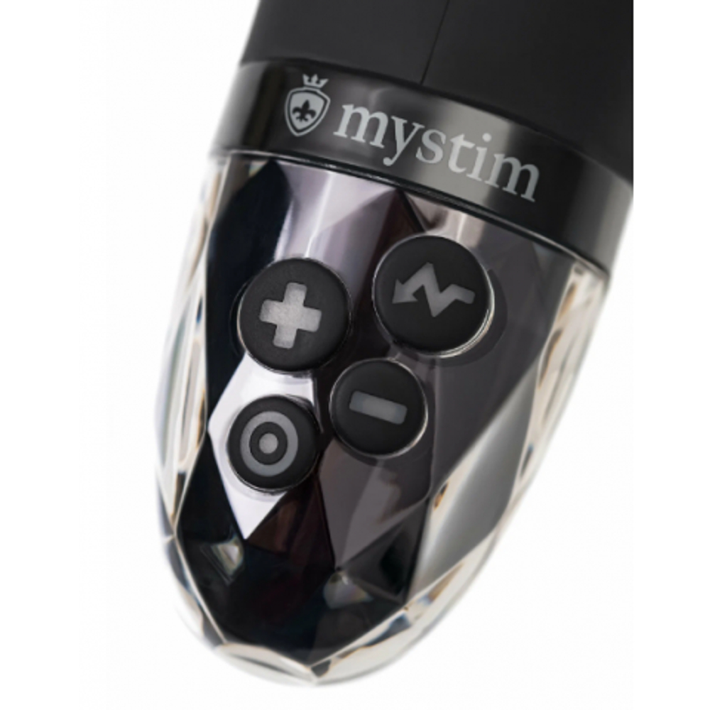 Вибратор Mystim Real Deal Neal с электростимуляцией, черный