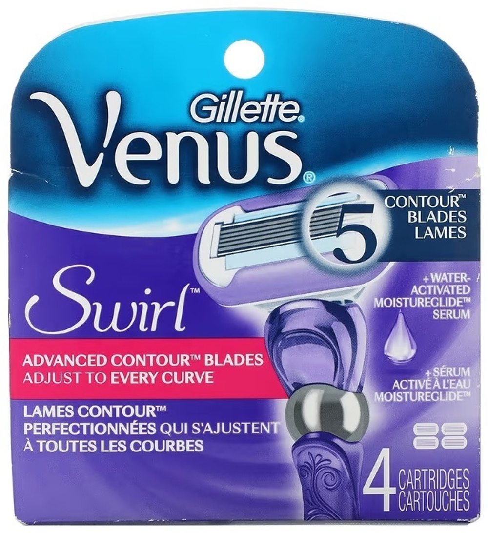 Сменные кассеты для бритья Gillette Venus Swirl 4 шт