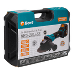 Машина шлифовальная угловая аккумуляторная BORT BWS-20Li-SR (2x4Ah+ЗУ)