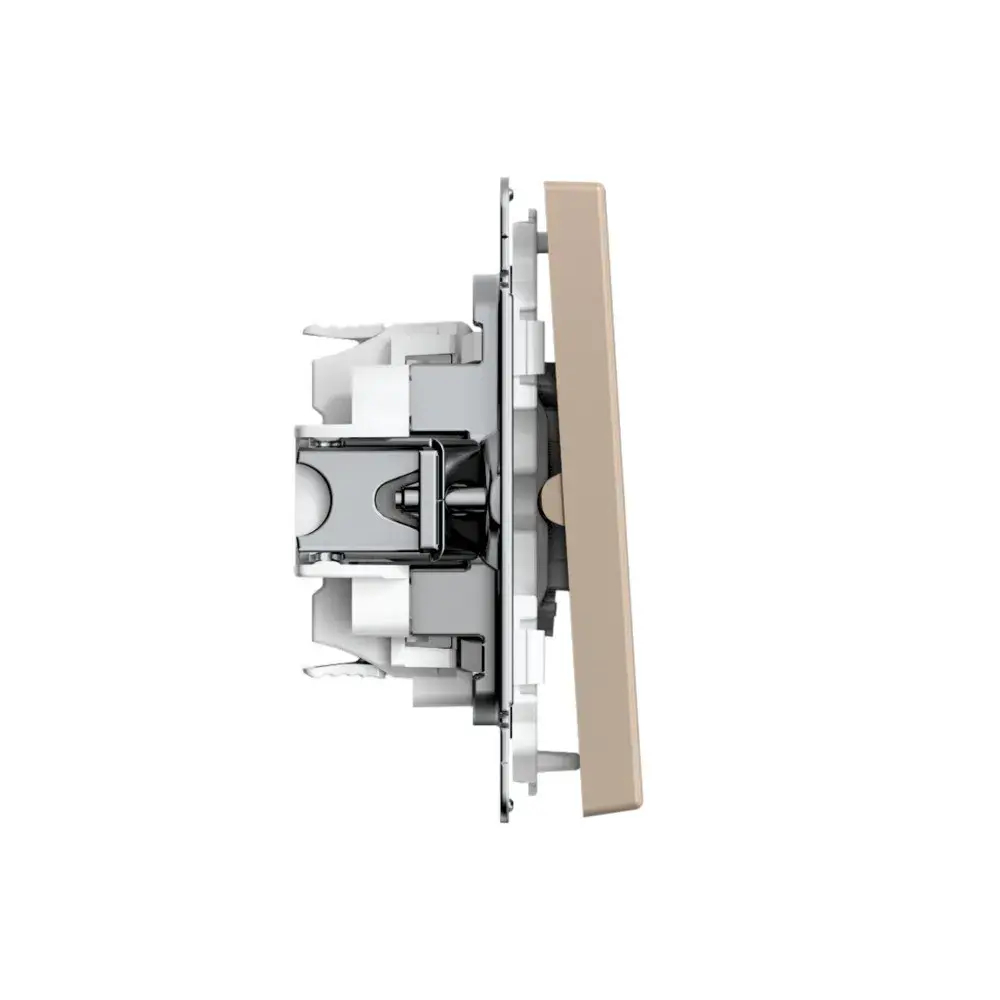 ARTGALLERY 2-клавишный ВЫКЛЮЧАТЕЛЬ ДЛЯ ЖАЛЮЗИ, 2х сх.4, 10А, механизм, быстрозажим. клем., ПЕСОЧНЫЙ