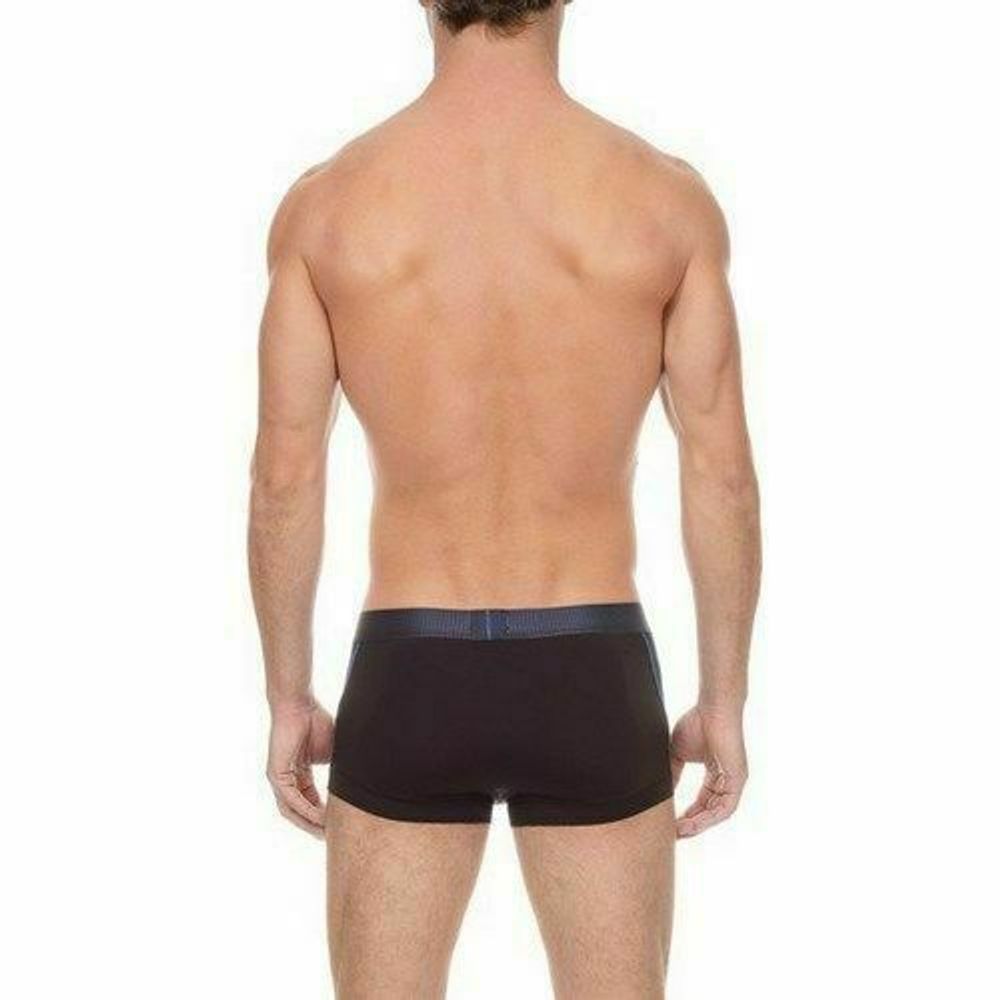 Мужские трусы Боксеры черные 2xist oblique stripes Boxer BLACK