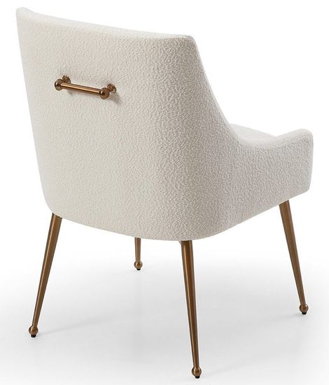 Стул Trendy букле цвет белый/золотой