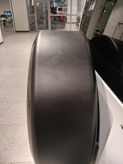 Чехол запаски нержавейка черный мат RALEX Tank 300