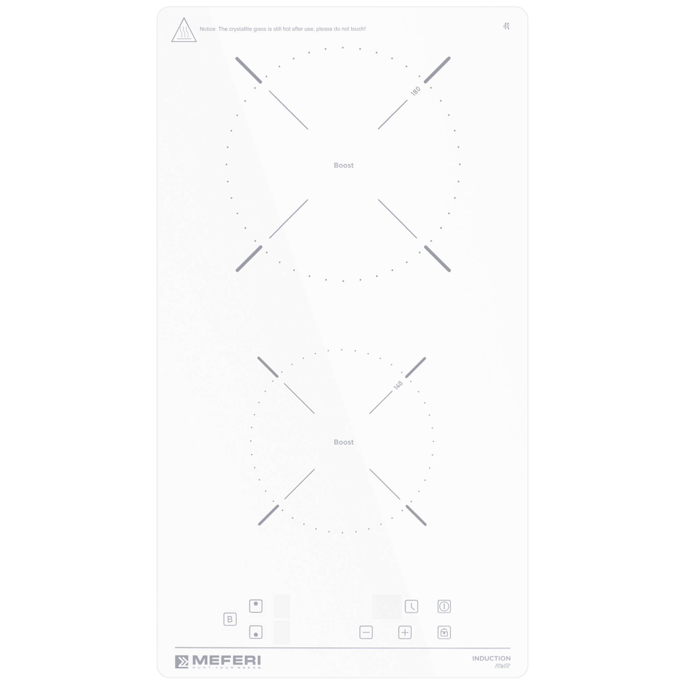 Индукционная варочная панель Meferi MIH302WH POWER фото 2