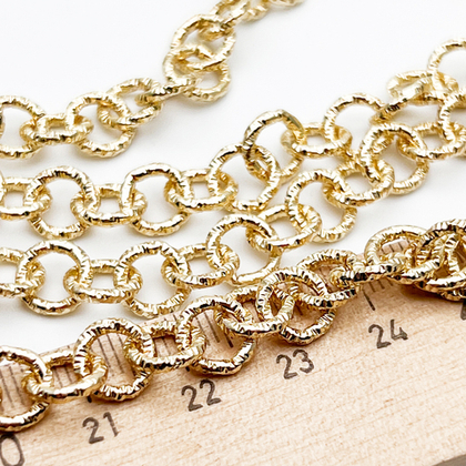 Цепочка, цвет золото, размер звена 8 мм, цена за отрезок 50 см