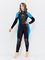 Гидрокостюм Sargan Nero 2.0 Long lady 2 мм черно-голубой