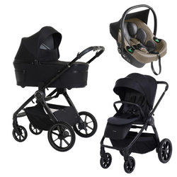 Детская коляска 3 в 1 Espiro Yoga 2025 и автокресло Pi Begie 111 calm evening voice of nature / Бежевый (Beige 109)