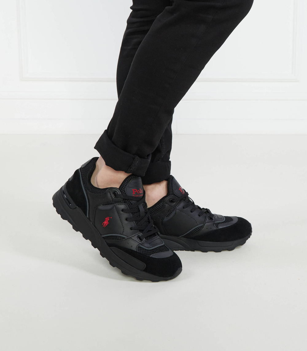 Кожаные кроссовки POLO RALPH LAUREN - черный(809906202)