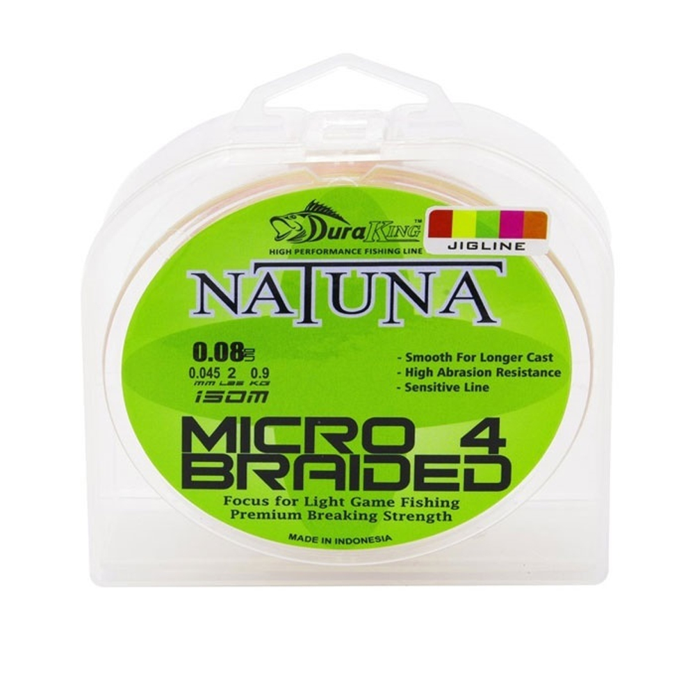 Шнур DuraKing NATUNA MICRO 4X , 100м, оливково-зеленый D-0.4, 0,10мм, 13lbs
