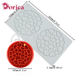 Силиконовый коврик для декора "Сердца" LFM-403