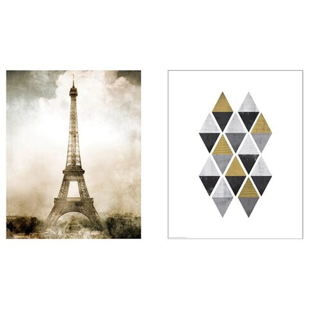 IKEA BILD  (ИКЕА БИЛД)  -  Плакат, Эйфелева башня винтаж, 40x50 см