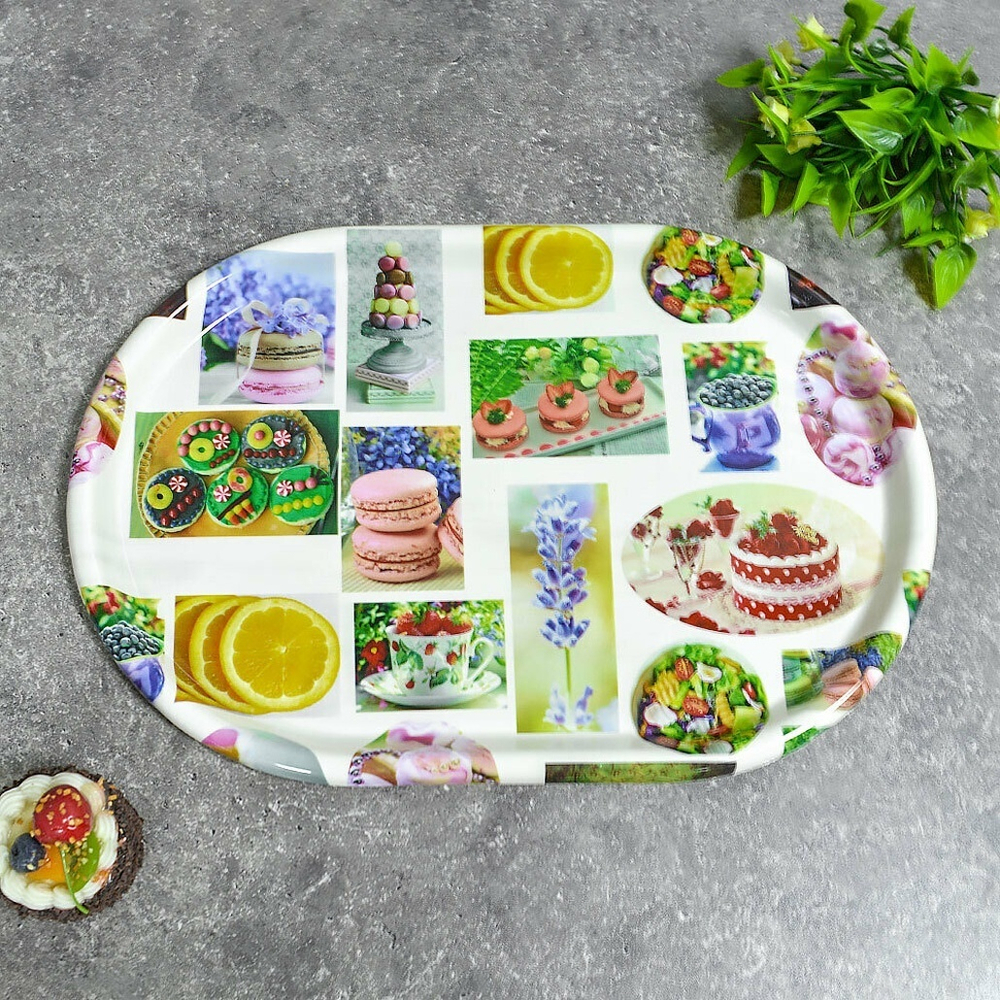 Поднос 42*28см пластиковый, 4233 №1