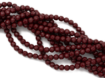Нить бусин из гематита "Спелая вишня" 6мм, огранка