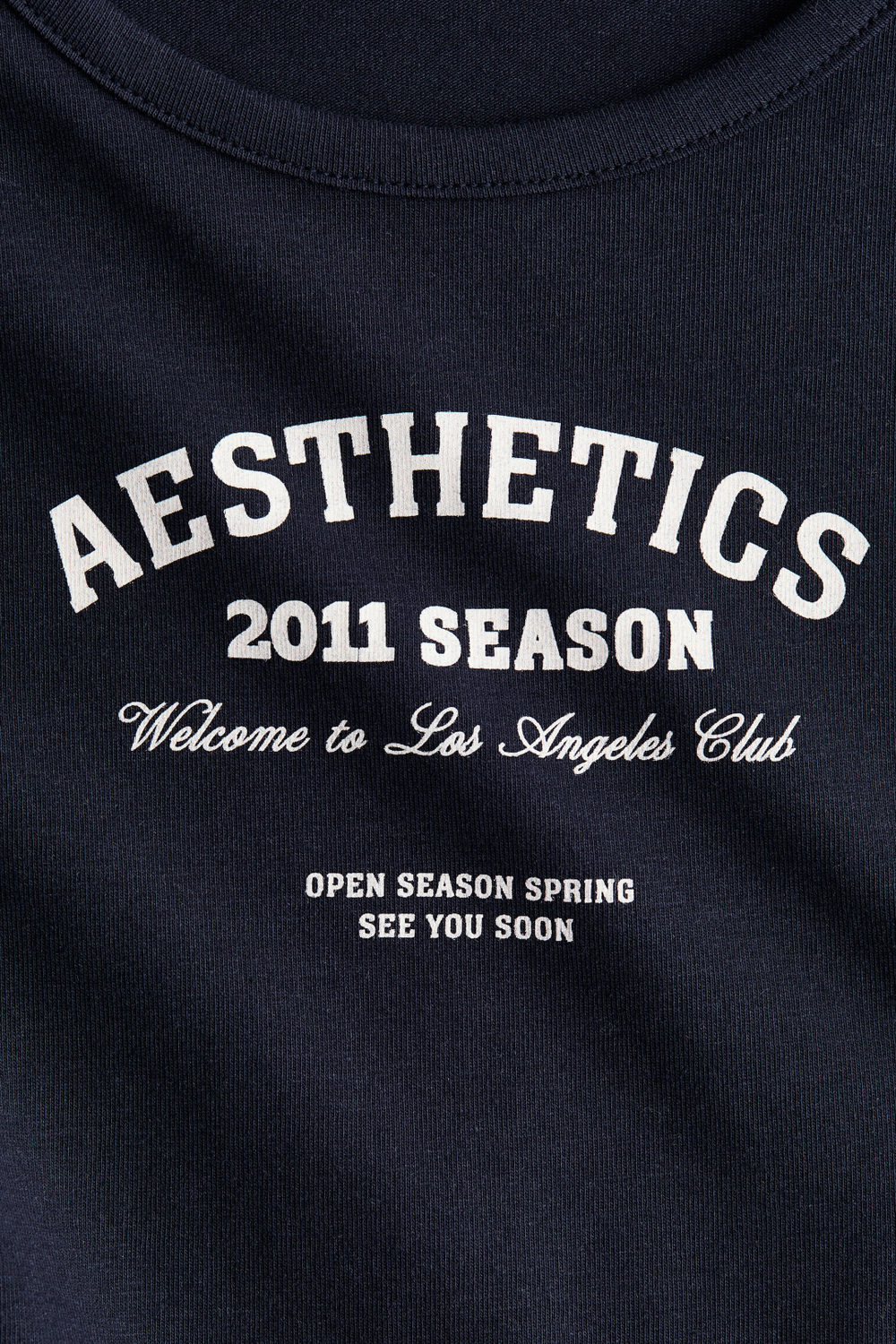 H&M Лонгслив с длинным рукавом, темно-синий