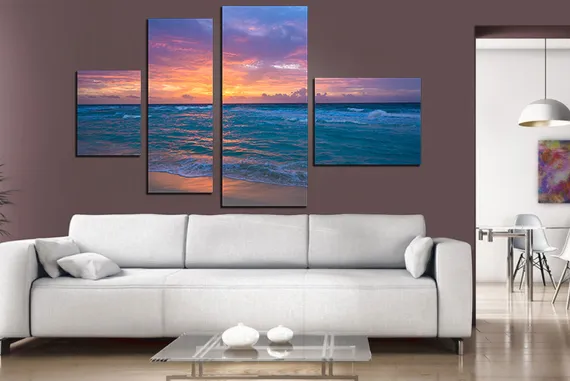 Модульная картина "Морское солнце"