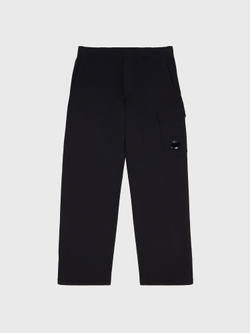 Брюки C.P. Company Diagonal Raised Fleece Cargo Lens Black