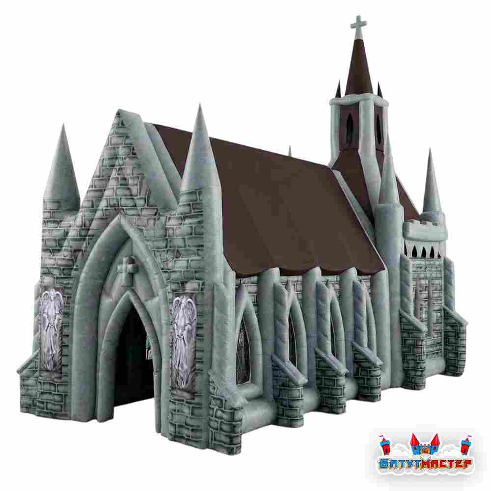 Надувной тоннель страха «Замок теней», 18×12×6,5 м