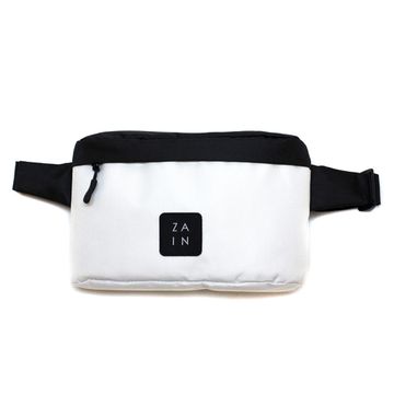 Поясная сумка ZAIN 234. Белый&Черный
