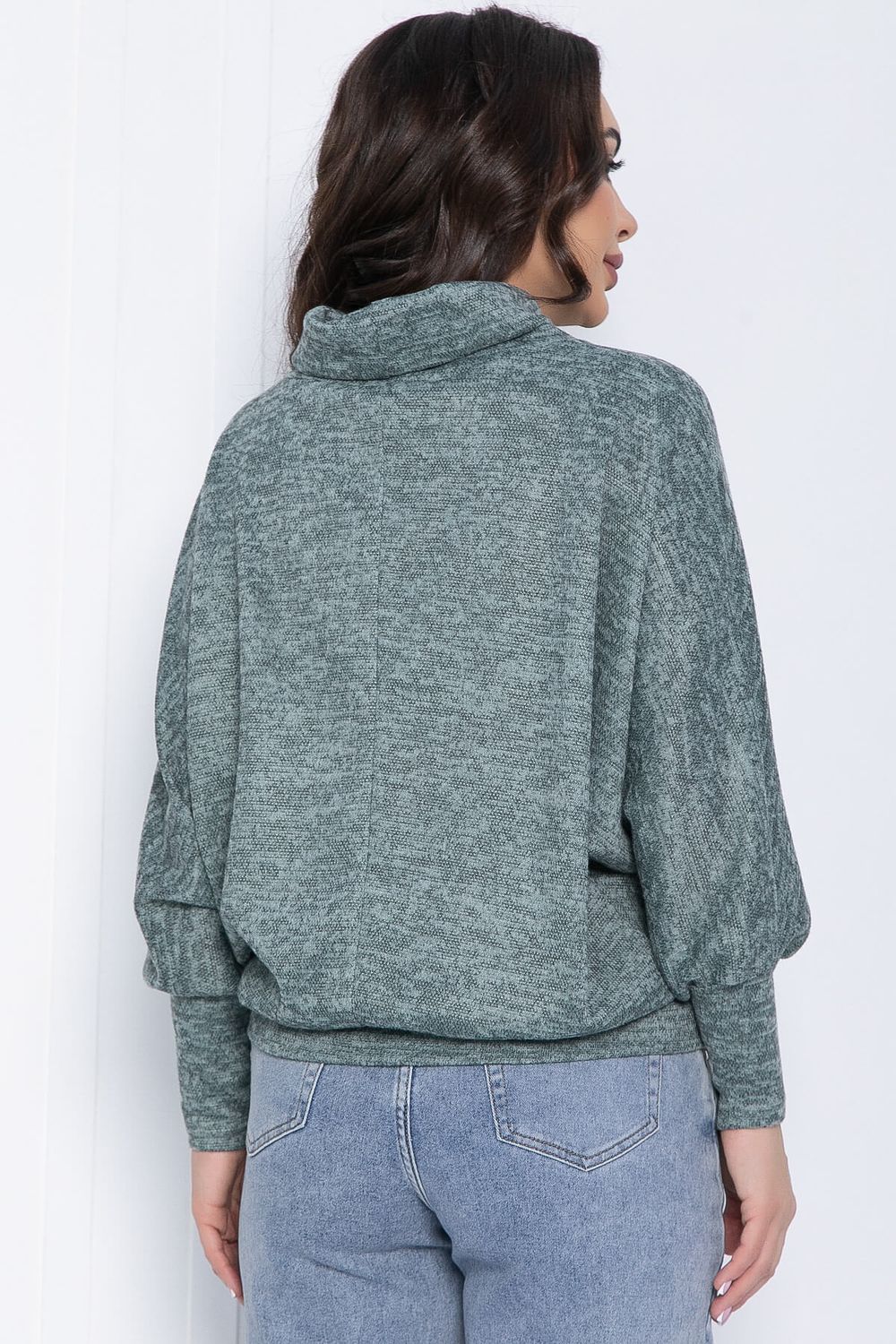 Джемпер Бернарда (мятный меланж) Б12490-8 LT Collection