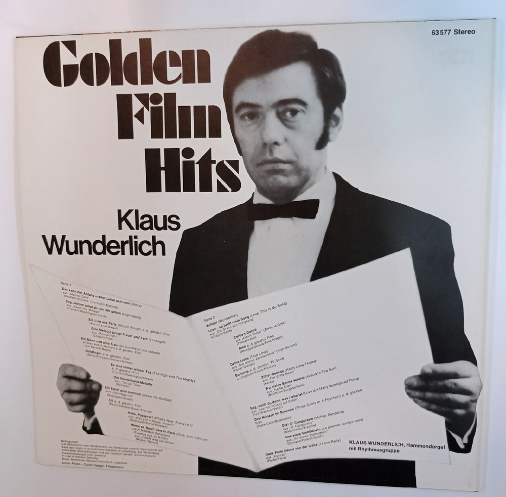 Klaus Wunderlich Golden Film Hits (Germany 1970)