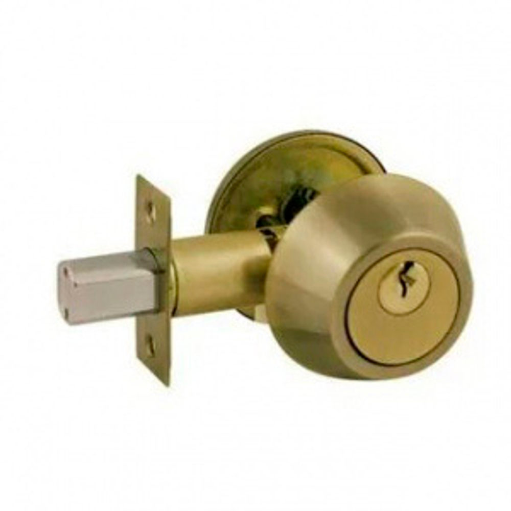 Китай Замок врезной DeadBolt 101 золото кл/верт 3 кл.  (022804)