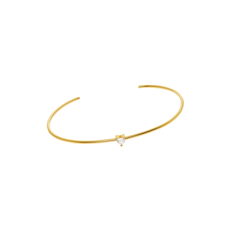 Браслет Крошечное Сердечко – Белый