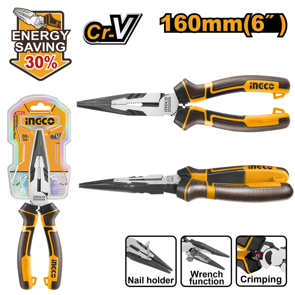 Тонкогубцы 160 мм INDUSTRIAL