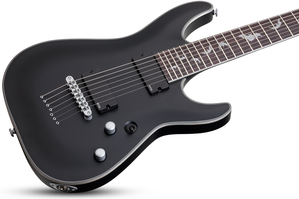 Schecter DAMIEN PLATINUM-7 SATIN BLACK
