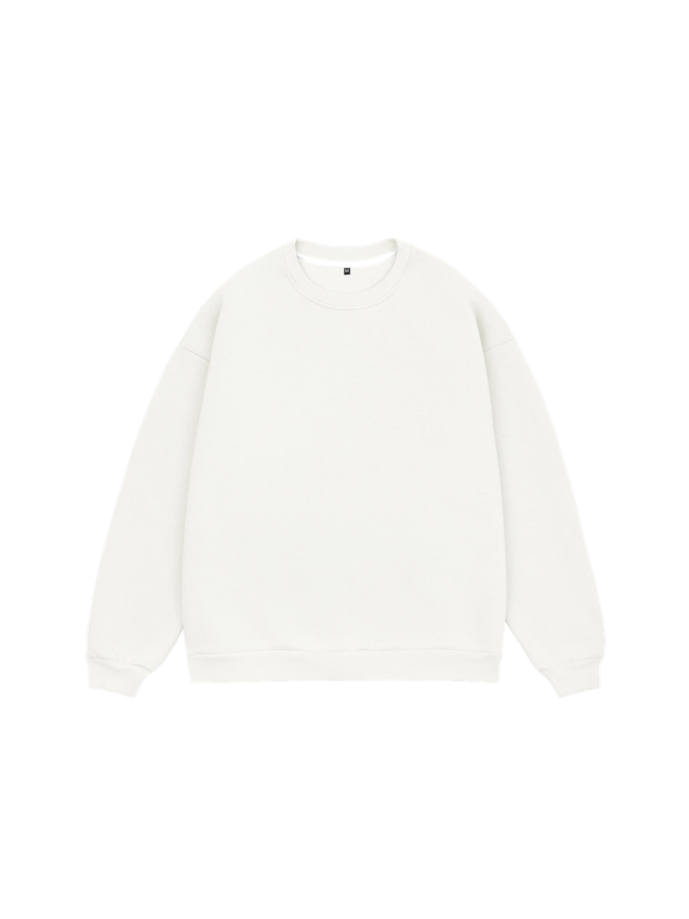 Свитшот оверсайз с начесом (молочный)