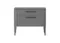 Тумба прикроватная Type oak 2 ящика ширина 60 см (серый)