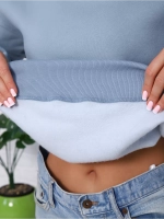 Свитшот утепленный оверсайз базовый