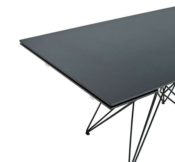 Стол раздвижной Everest 160-220х90 см, черный камень