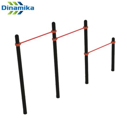 Тройной турник круглый профиль D76