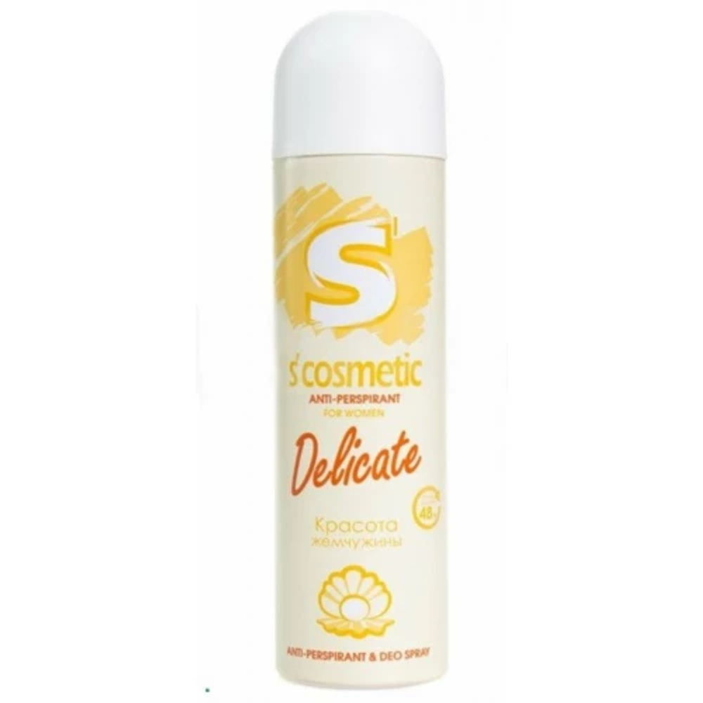 S’cosmetic Дезодорант-антиперспирант спрей Delicate 145 мл