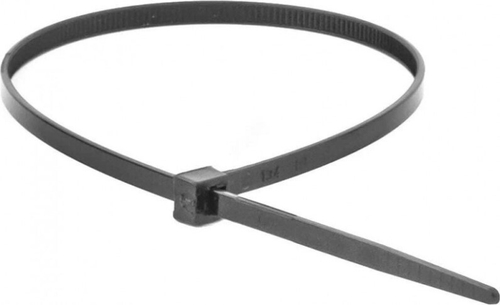 Хомут-стяжка 4.8*400 мм черная (в 1 уп. 100 шт!) (Мир хомутов)