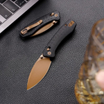 Складной туристический нож TRIVISA Koala-CG клинок N690 рукоять G10 (черный-черный)