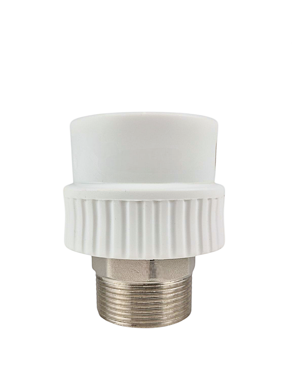 Муфта комбинированная под ключ PPR наружная резьба  50х1 1/2,  белый, РТП (22/2)